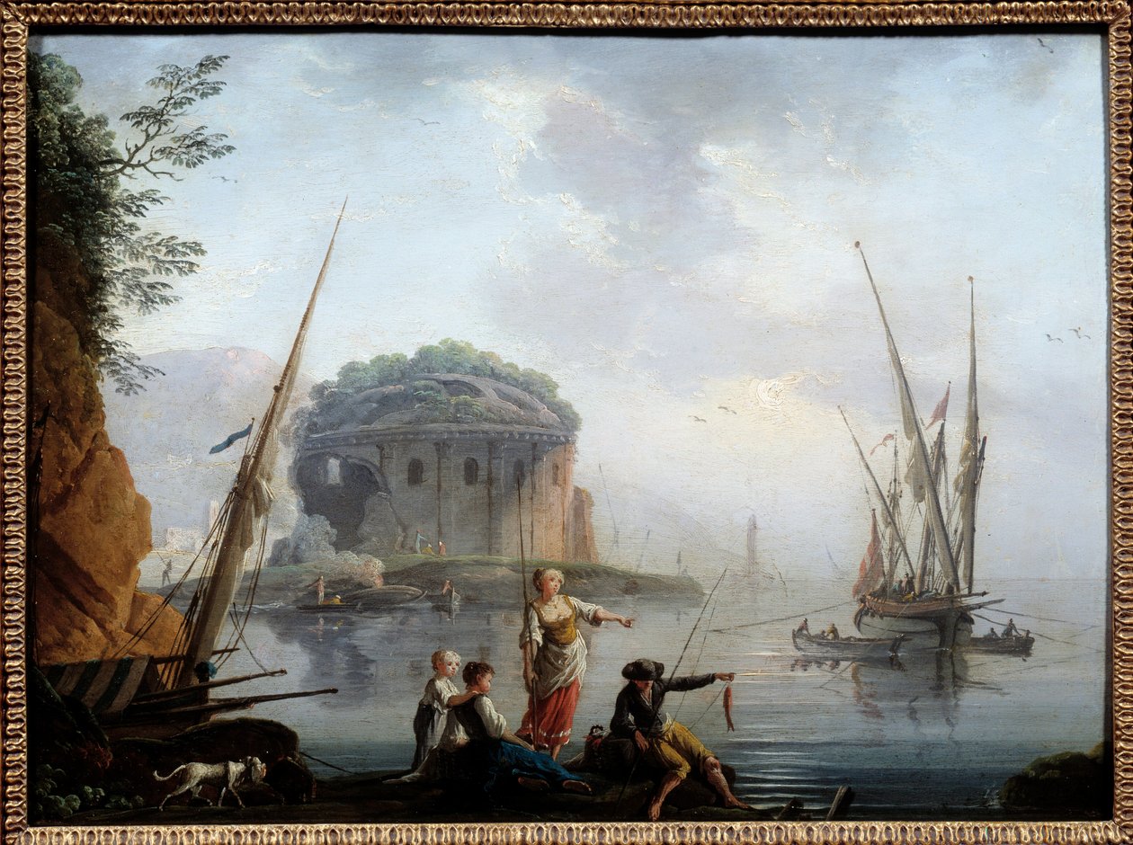 الرسم البحري لتشارلز فرانسوا جرينير دي لا كروا دي لاكروا دي مرسيليا (؟ -1782) القرن الثامن عشر. 0.27x0.38 م روان ، متحف الفنون الجميلة بواسطة شارل فرانسوا لاكروا دي مرسيليا