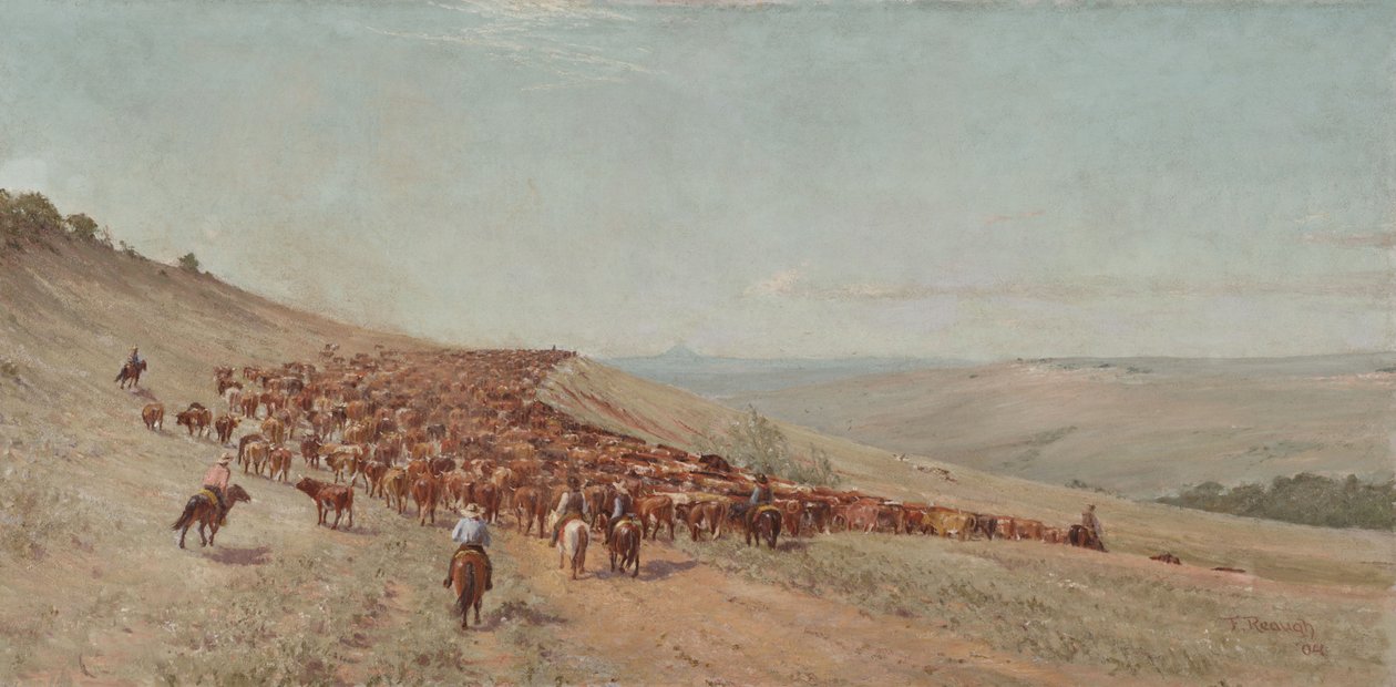 قيادة القطيع ، 1904 بواسطة تشارلز فرانكلين روج