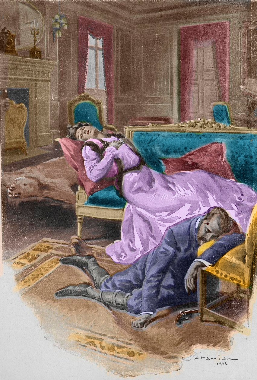 أرشيدوق رودولف ، ولي عهد النمسا (1858-1889) ، يقتل نفسه وعشيقته ، البارونة ماري فيتسيرا ، في نزل الصيد الخاص به في مايرلينغ بواسطة تشارلز جارابد أتاميان