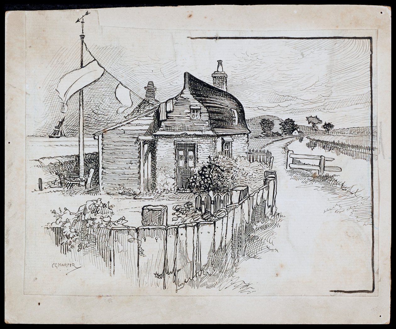 Peggotty's Boat House ، كينت ، 1892-1933 بواسطة تشارلز جورج هاربر