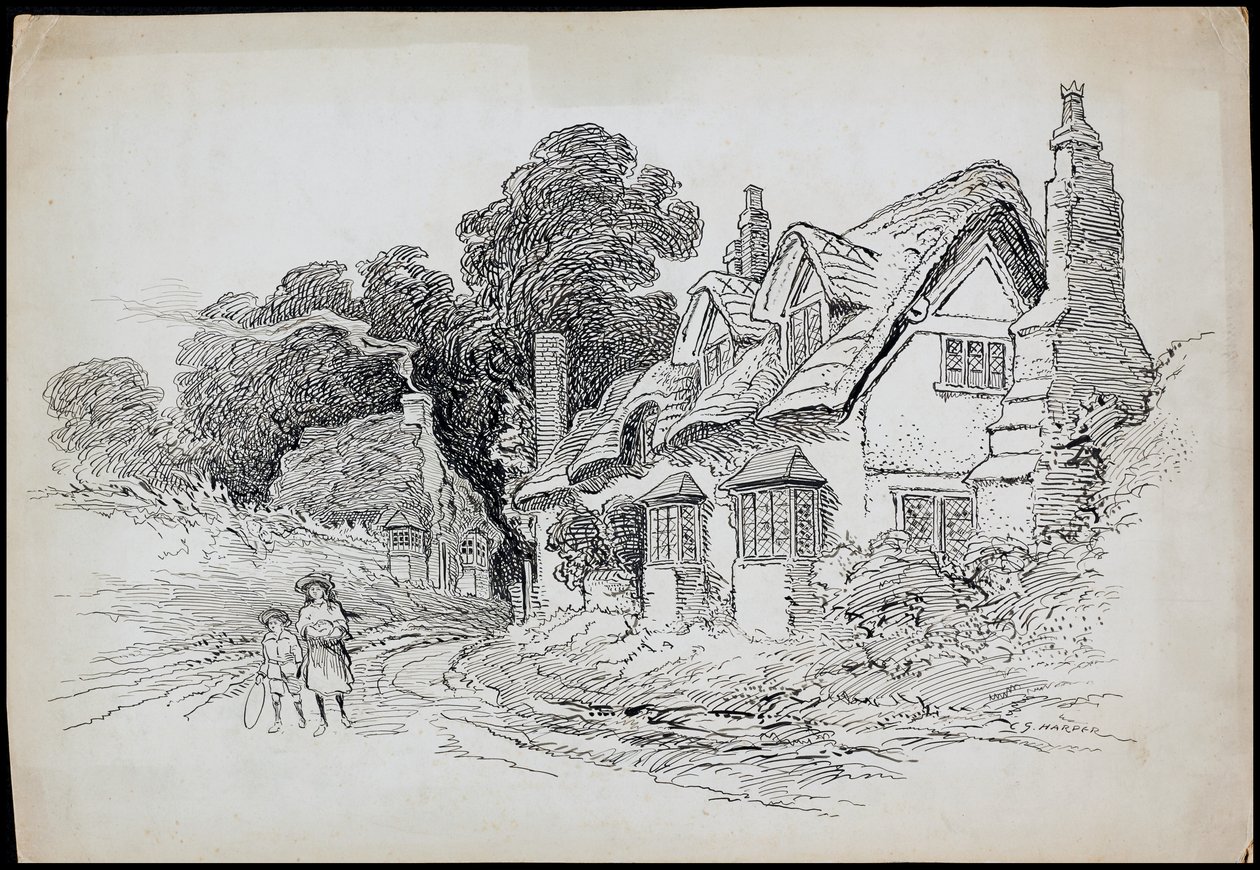 Welford-on-Avon، Warwickshire ، 1892-1933 بواسطة تشارلز جورج هاربر
