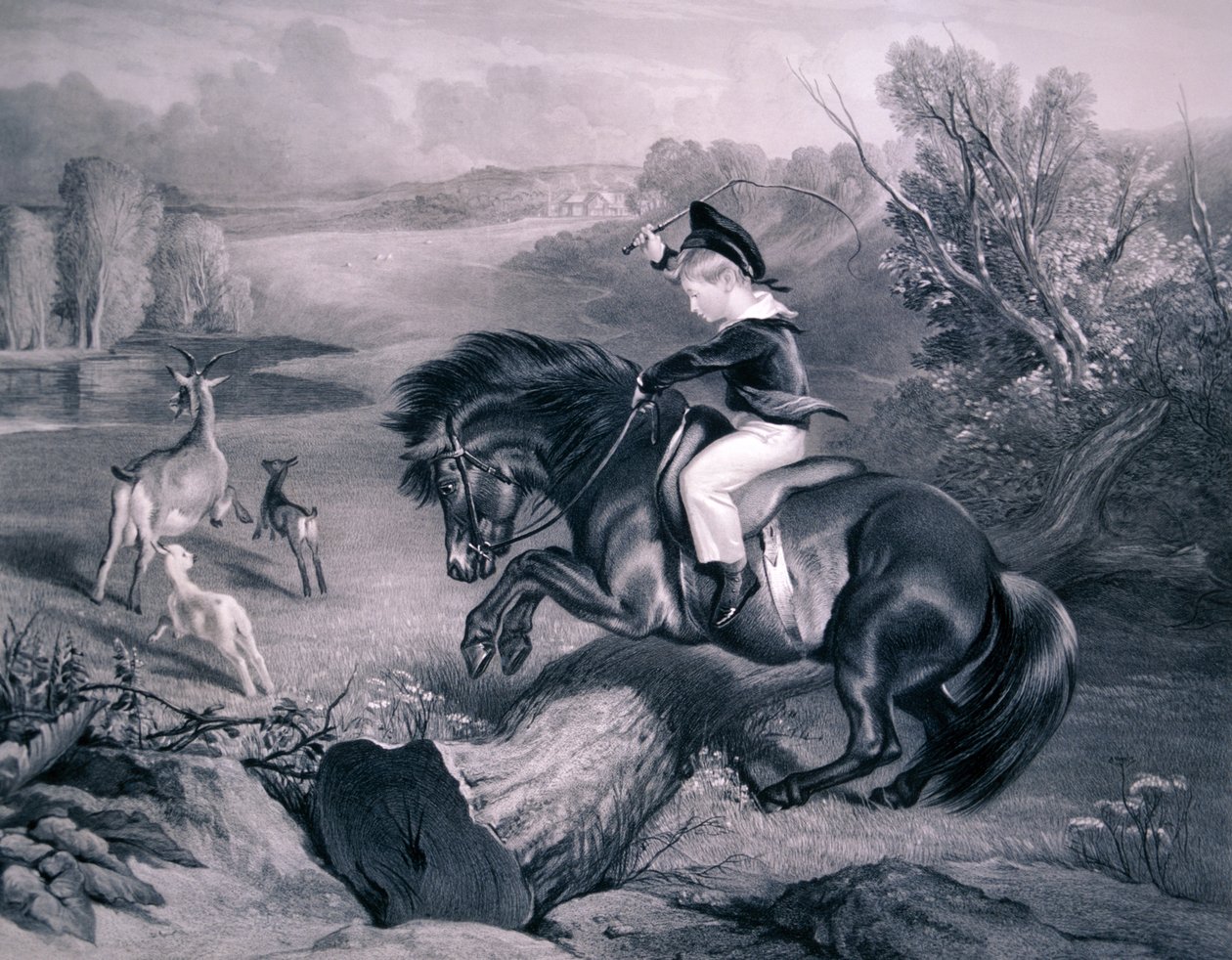 "القفزة الأولى" ، 1857 بواسطة تشارلز جورج لويس