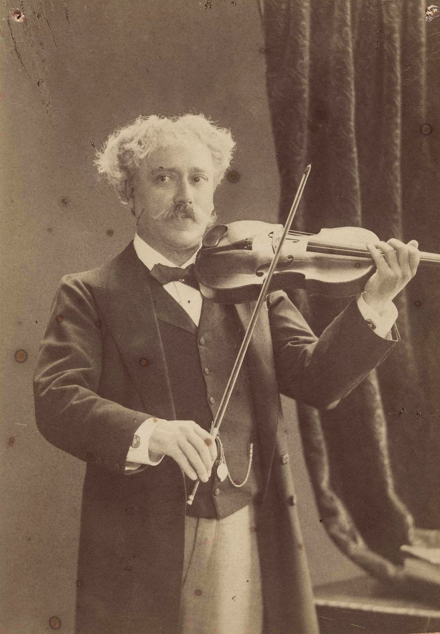 صورة لعازف الكمان والملحن بول دي ساراساتي 1844-1908 ، ج. 1890. بواسطة تشارلز جيرشل