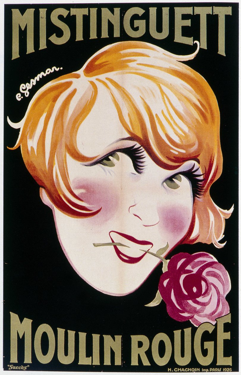 Mistinguett (Mistinguette) في Moulin Rouge بواسطة تشارلز جسمار
