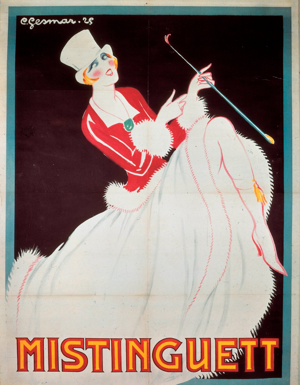 ملصق Mistinguett بواسطة تشارلز جسمار