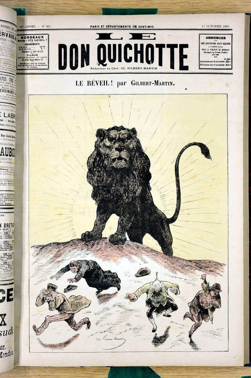 Cover of “” Le Don Quixote””, number 591, Satirique en Couleurs بواسطة تشارلز جيلبرت مارتن