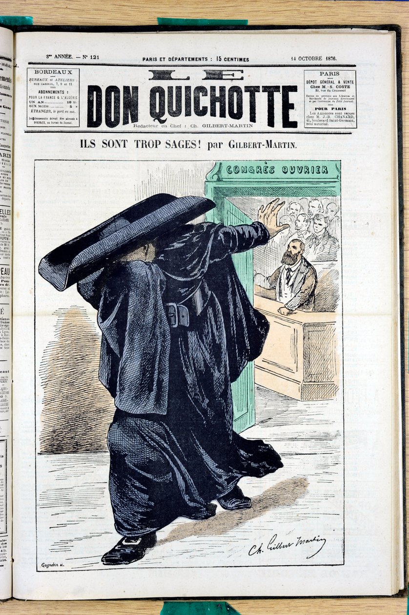 Cover of “” Le Don Quixote””, number 121, Satirique en Couleurs بواسطة تشارلز جيلبرت مارتن