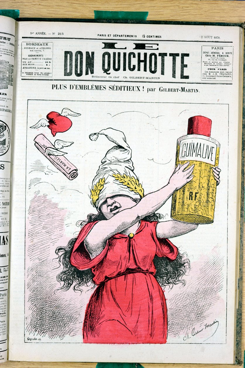 غلاف "" Le Don Quixote "" ، رقم 215 ، Satirique en Colors بواسطة تشارلز جيلبرت مارتن