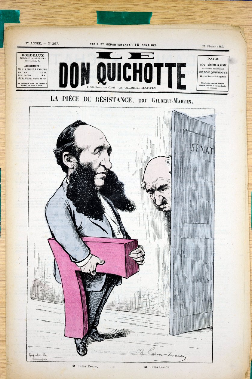 Cover of “” The Don Quixote””, number 297, Satirique en Couleurs بواسطة تشارلز جيلبرت مارتن
