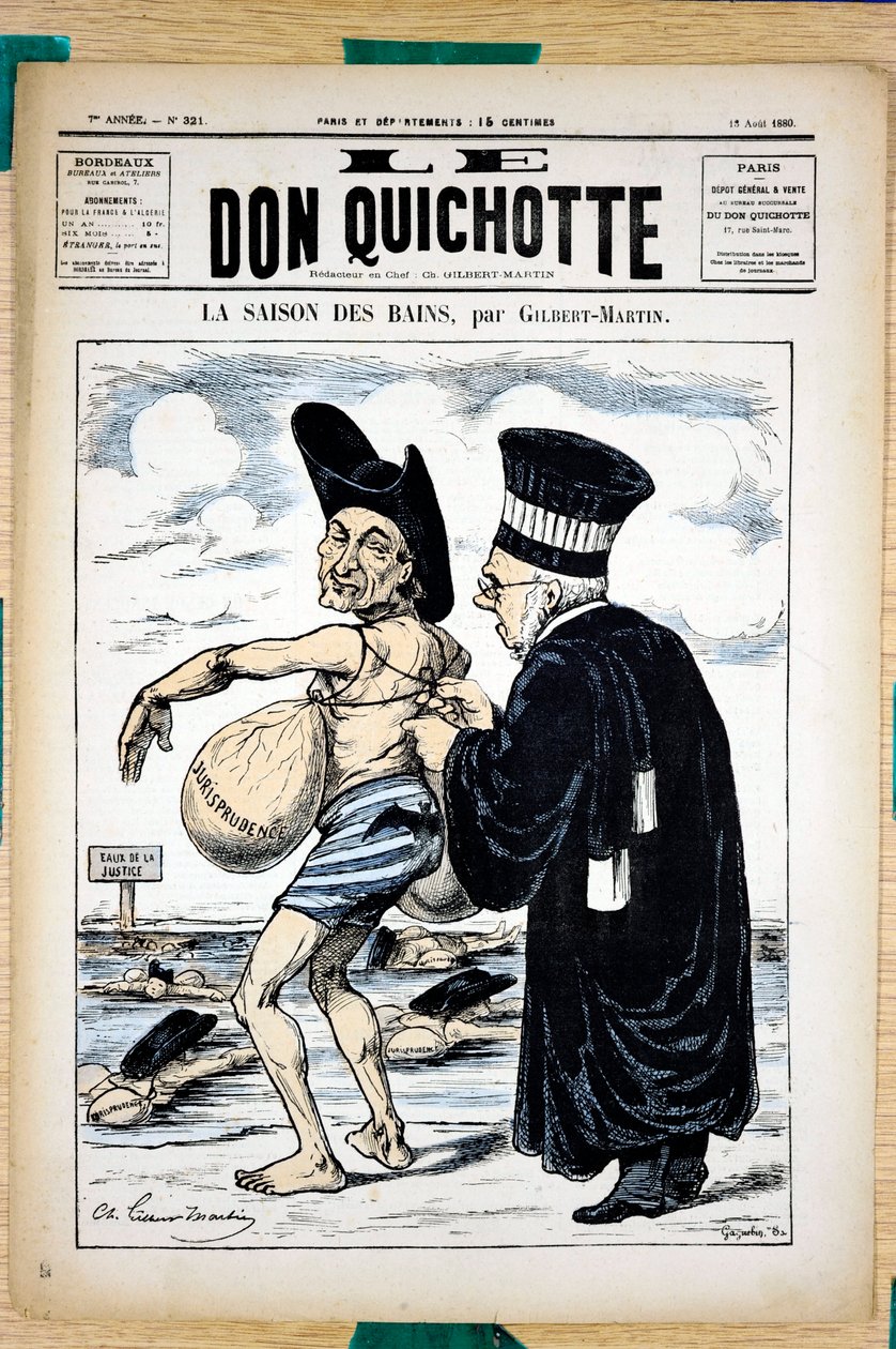 غلاف "" The Don Quixote "، رقم 321 ، Satirical en Colors بواسطة تشارلز جيلبرت مارتن