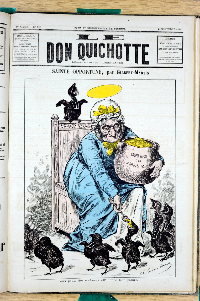 غلاف "" The Don Quixote "، رقم 440 ، Satirical en Colors بواسطة تشارلز جيلبرت مارتن