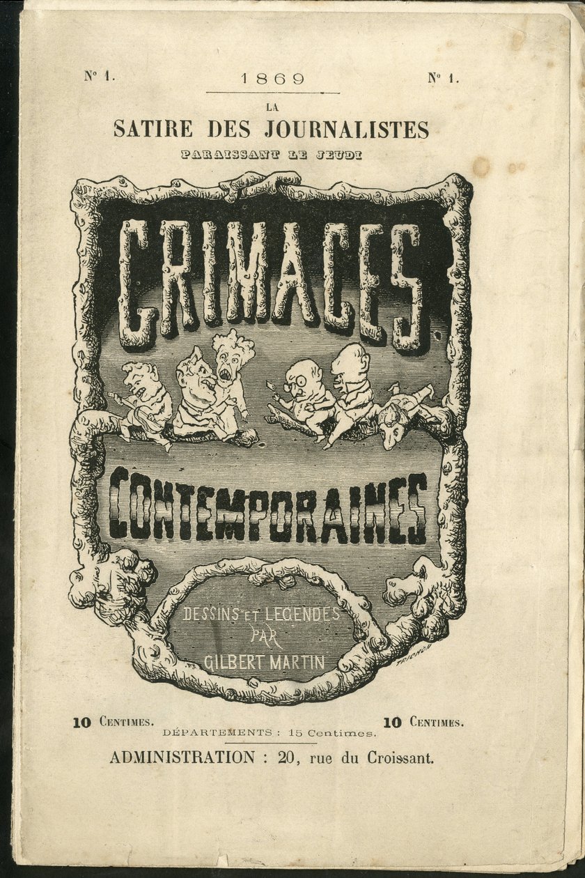رسم توضيحي لتشارلز جيلبرت مارتن (1839-1905) لغلاف "" التجهم المعاصر "" بواسطة تشارلز جيلبرت مارتن