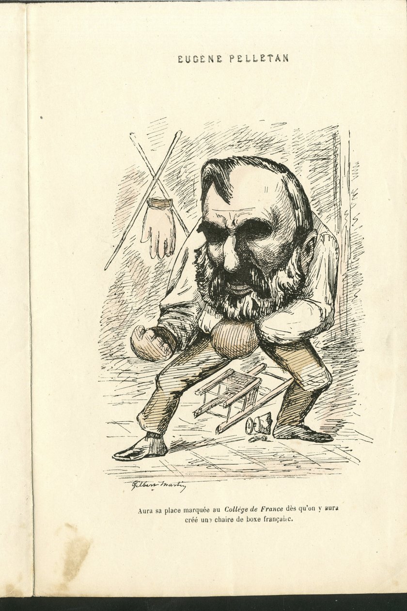 Illustration by Charles Gilbert-Martin (1839-1905) in “” Contemporary Grimaces”” بواسطة تشارلز جيلبرت مارتن