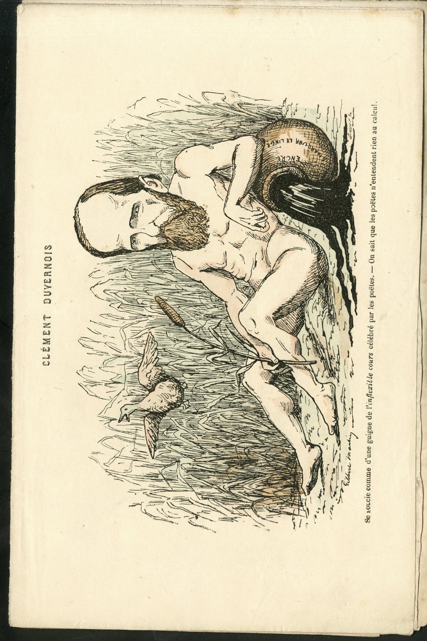 Illustration by Charles Gilbert-Martin (1839-1905) in “” Contemporary Grimaces”” بواسطة تشارلز جيلبرت مارتن
