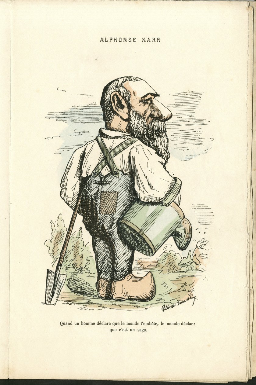 Illustration by Charles Gilbert-Martin (1839-1905) in “” Contemporary Grimaces”” بواسطة تشارلز جيلبرت مارتن