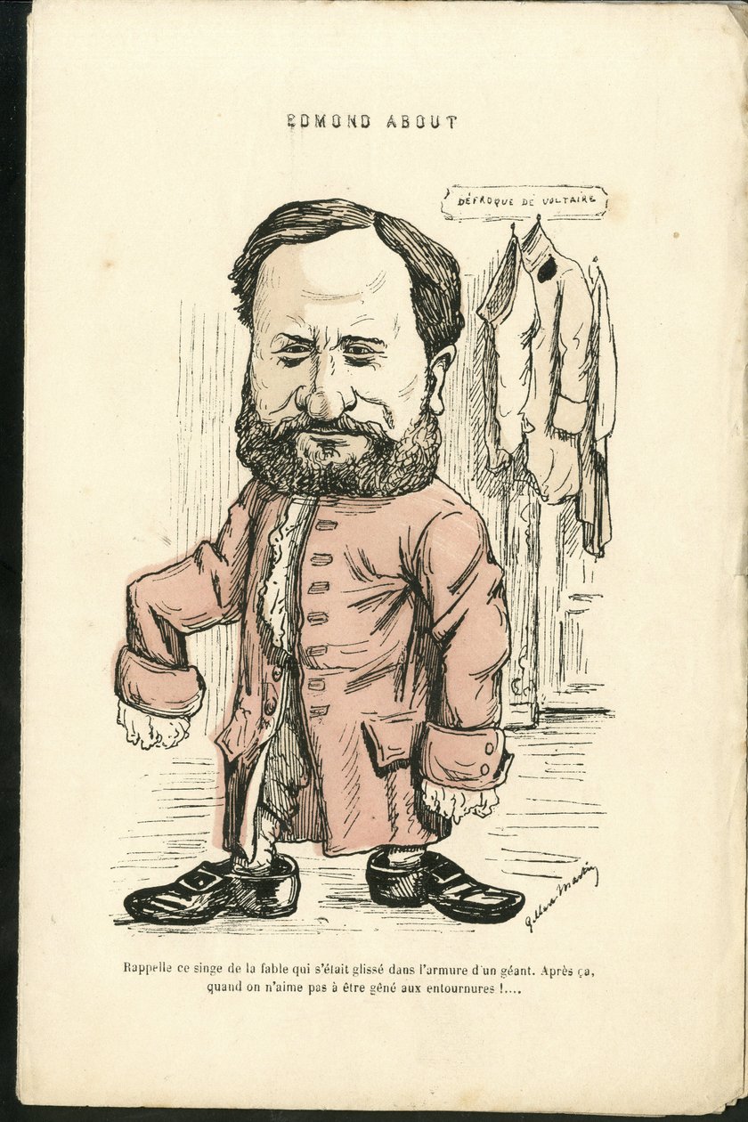 رسم توضيحي لتشارلز جيلبرت مارتن (1839-1905) في "" Grimaces المعاصرون "" بواسطة تشارلز جيلبرت مارتن