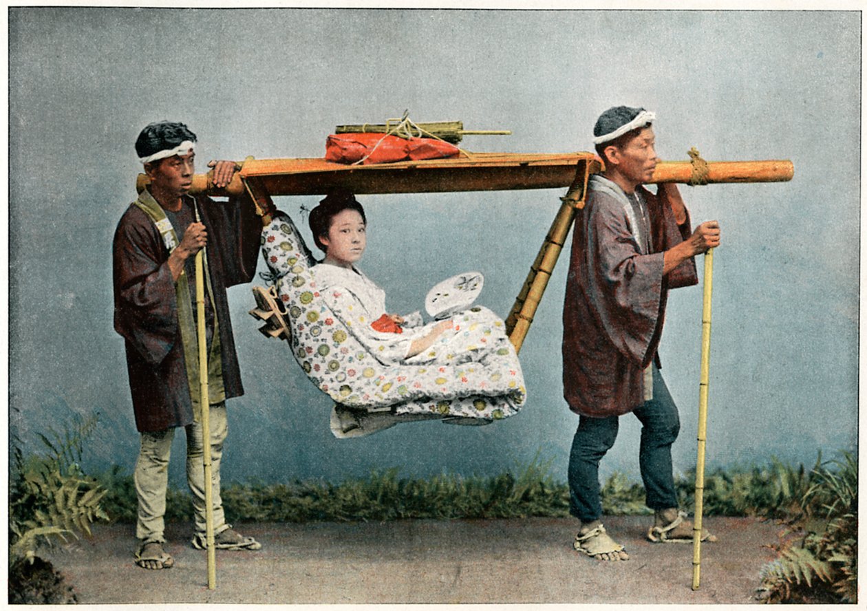 لا كاجو ، النقل الياباني ، c1890 بواسطة تشارلز جيلو
