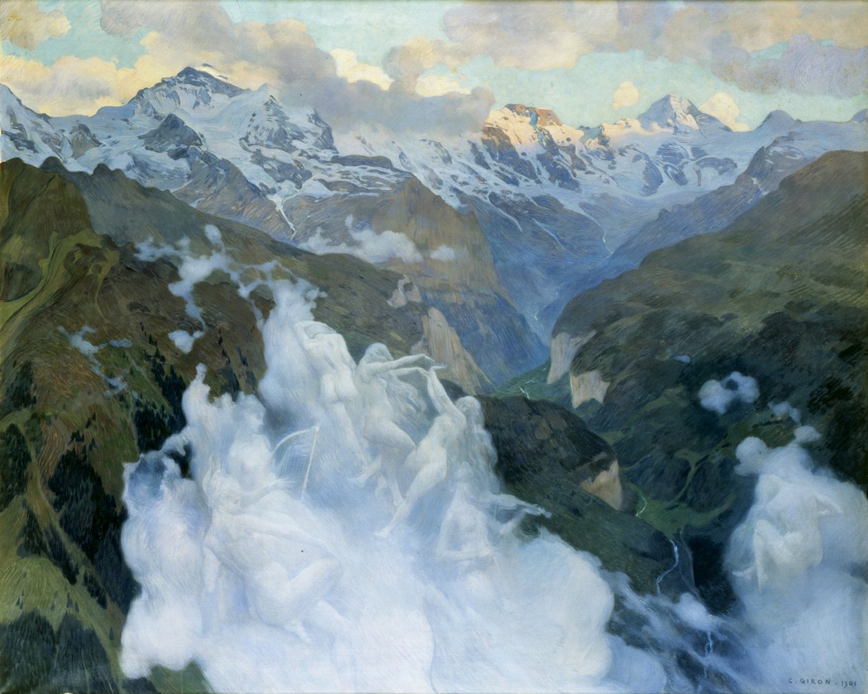 وادي الغيوم لوتربرونين ، 1901. بواسطة تشارلز جيرون