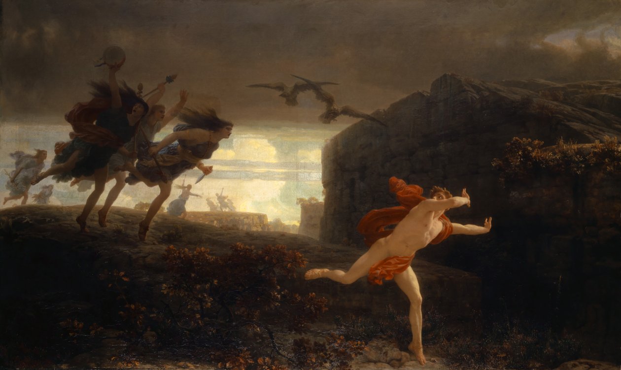 Pentheus ملاحقة من قبل Maenads ، 1864 بواسطة تشارلز جلير