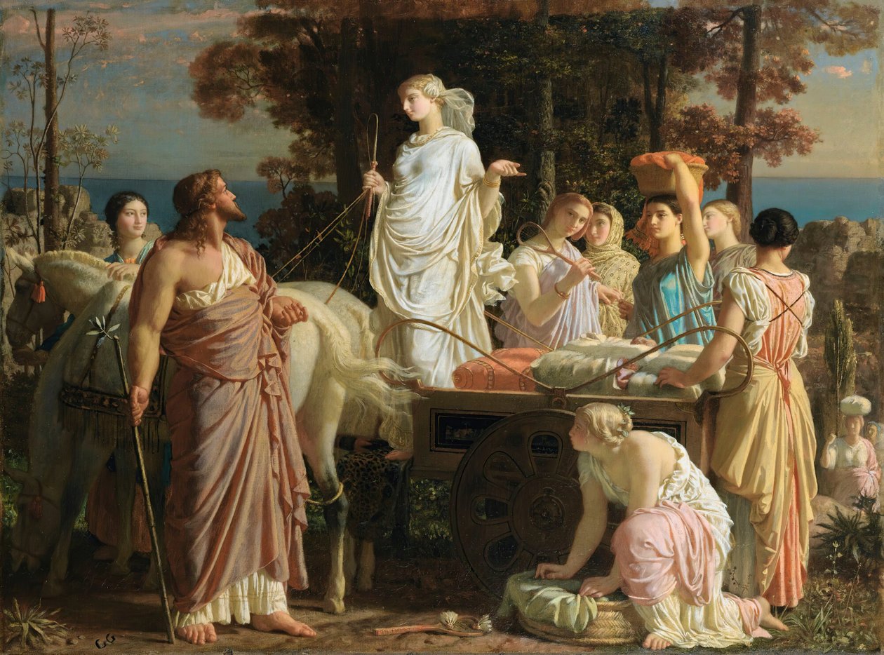 يوليسيس وناوسيكا ، ج. 1853. بواسطة تشارلز جلير