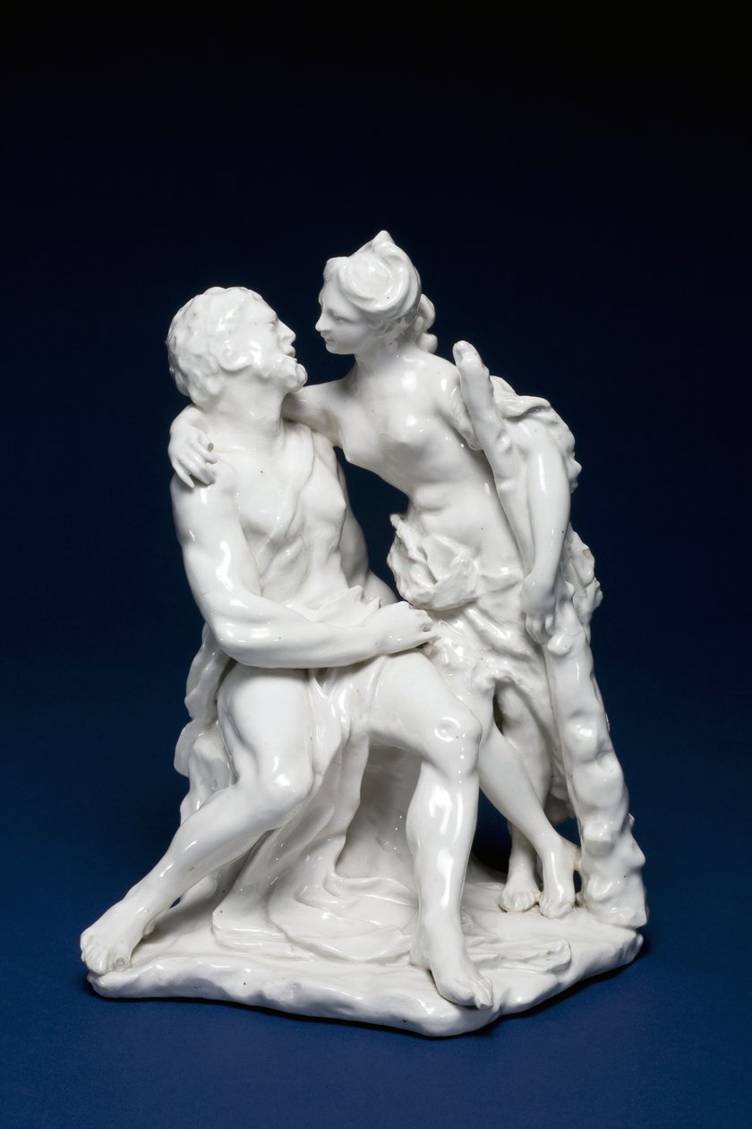 هرقل و Omphale ، c.1749-59 (الخزف معجون ناعم) بواسطة تشارلز جوين