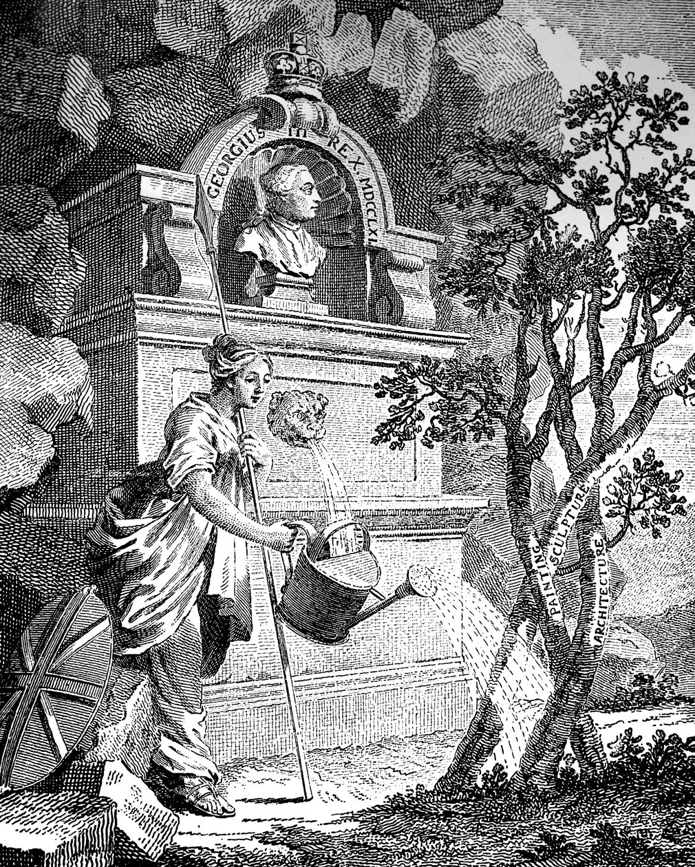 صورة في كتالوج الفنانين ، c1760s. بواسطة تشارلز غرينيون