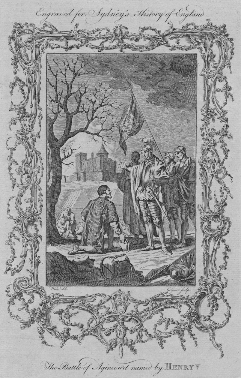 معركة أجينكورت التي أطلق عليها هنري الخامس ، 1773. بواسطة تشارلز غرينيون
