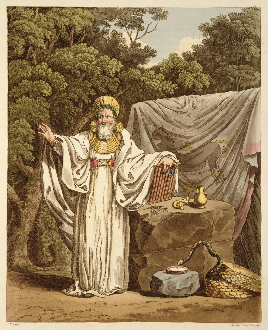 قوس درويد في العادة القضائية ، نقشها روبرت هافيل (1769-1832) 1815 (أكواتينت) بواسطة تشارلز هاميلتون سميث