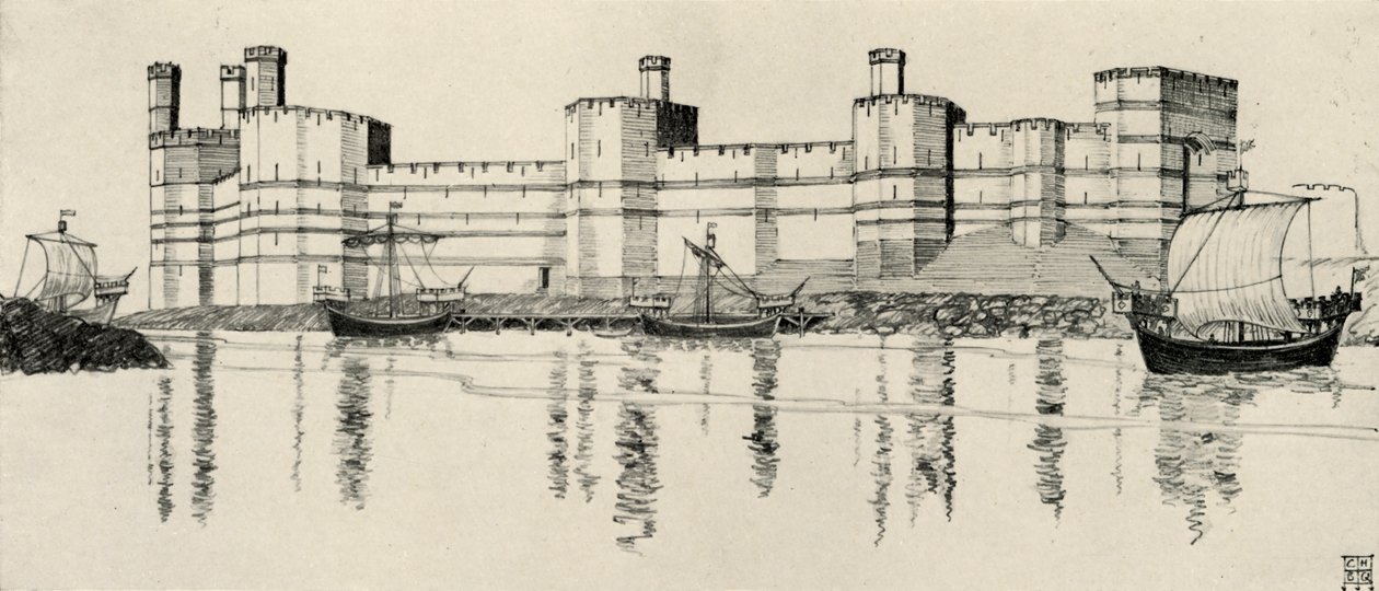قلعة Caernarvon ، شمال ويلز ، 1931 بواسطة تشارلز هنري بورن كوينيل