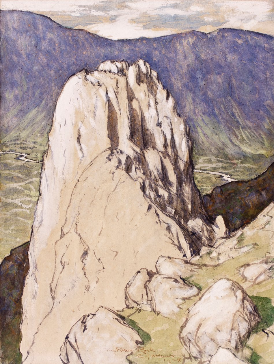 The Pillar Rock ، 1928 (حبر ومرحاض وغواش على ورق) بواسطة تشارلز جون هولمز