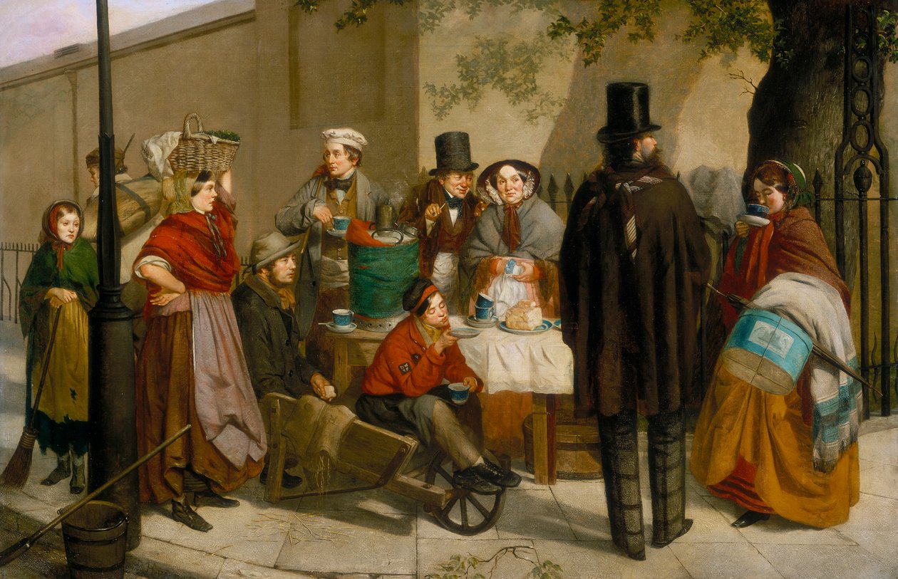 `` كشك قهوة '' 1881 بواسطة تشارلز هانت