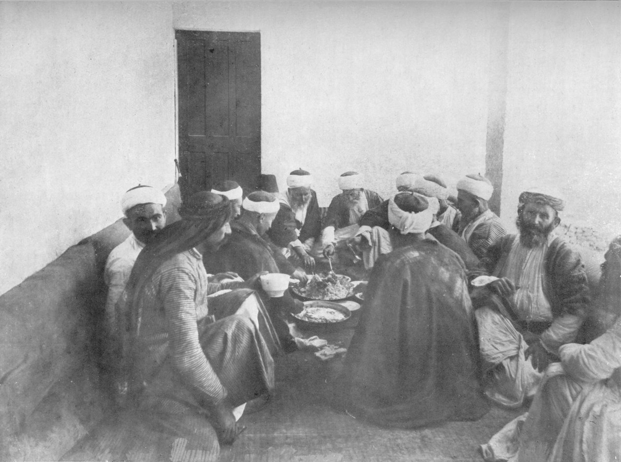 وجبة مع الدروز ، 1913 بواسطة Charles JS Makin