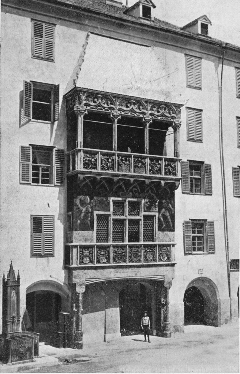 السقف الذهبي. Insbruck ، c1913 بواسطة Charles JS Makin