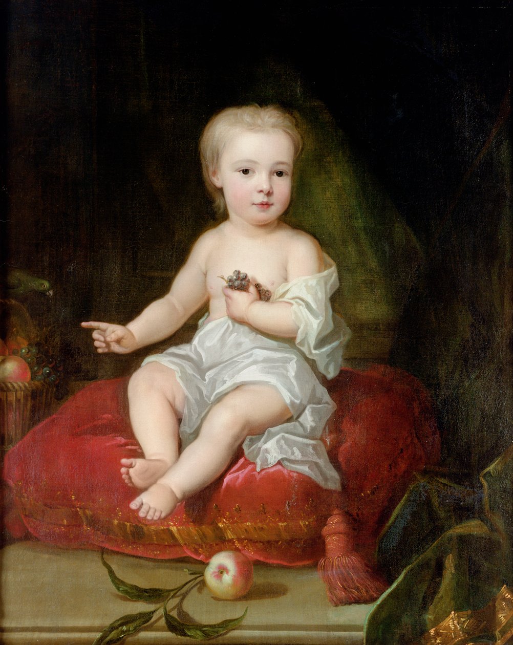 صورة لهولس سانت جون (1710-1738) ، الابن الأصغر لهنري ، فيكونت الأول سانت جون ، وهو طفل ، حوالي 1711 بواسطة تشارلز جيرفاس