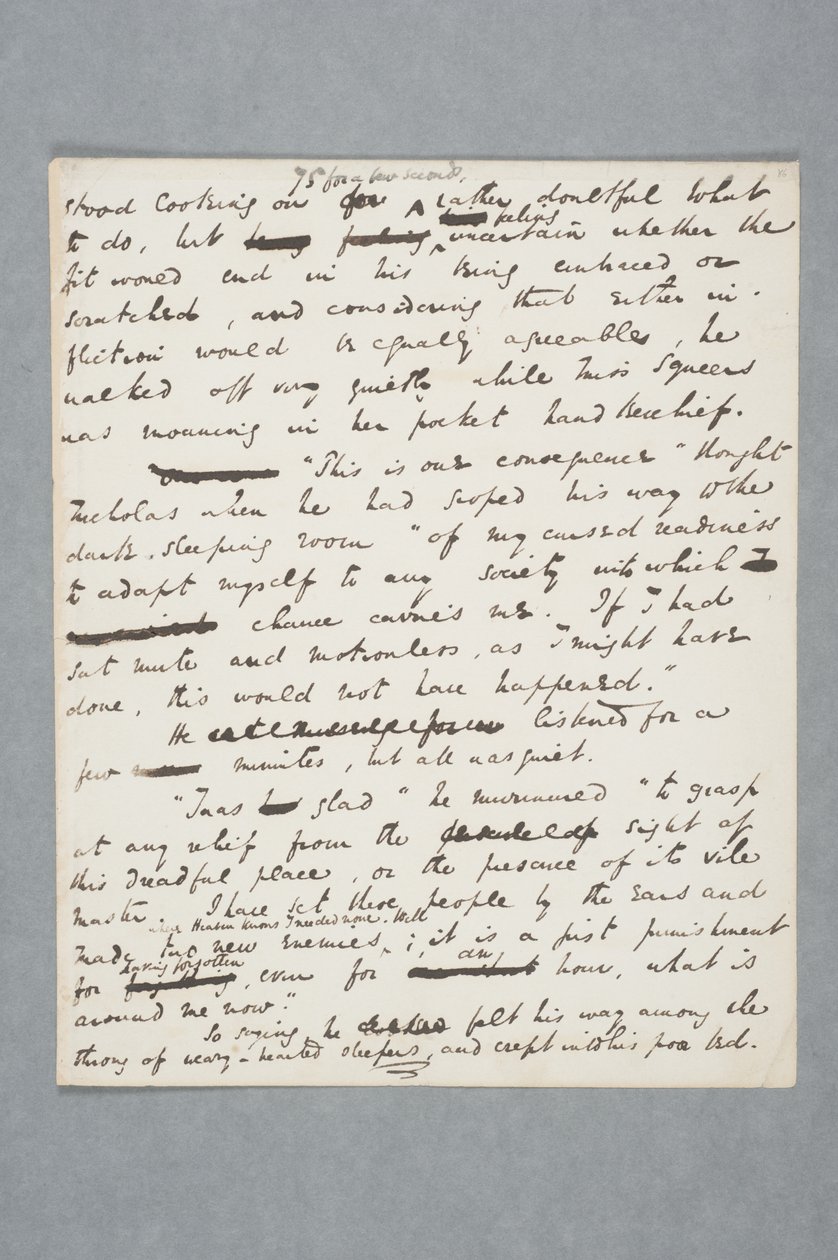 مخطوطة أصلية لفصل من نيكولاس نيكلبي ، 1838 (قلم وحبر على ورق) بواسطة تشارلز جون هوفام ديكنز