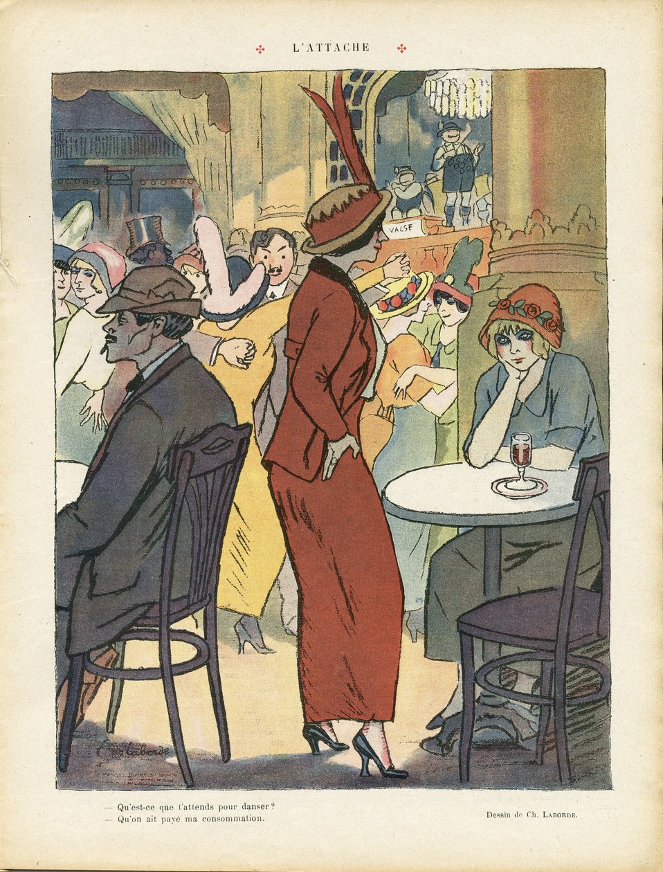 Illustration of Chas-Laborde (1886-1941) in Le Rire بواسطة تشارلز لابورد