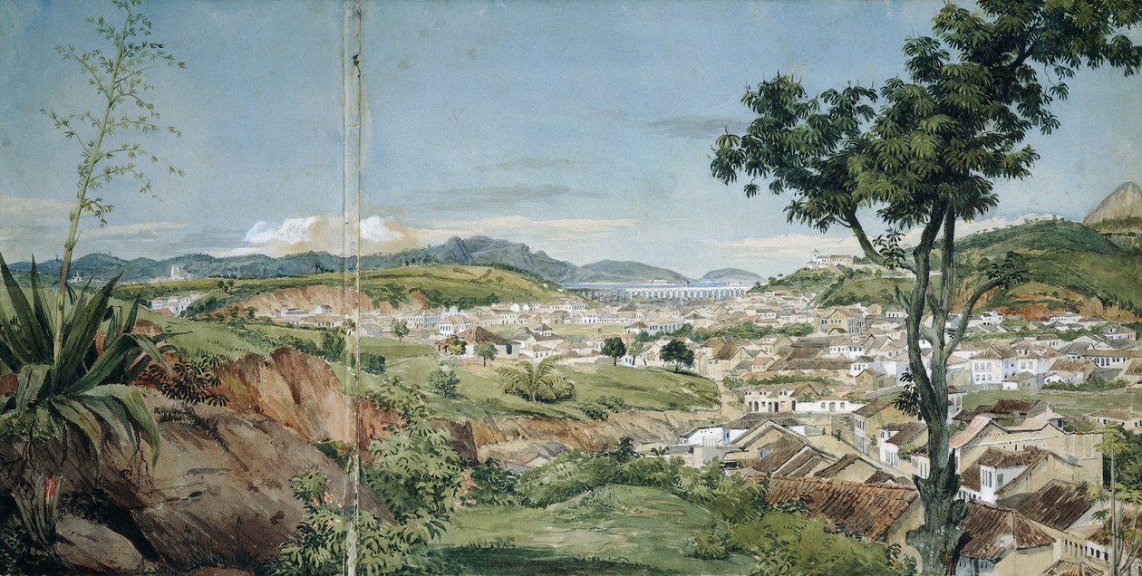مدينة ريو دي جانيرو الجديدة من Livramiento ، ج. 1825-6 بواسطة تشارلز لاندسير
