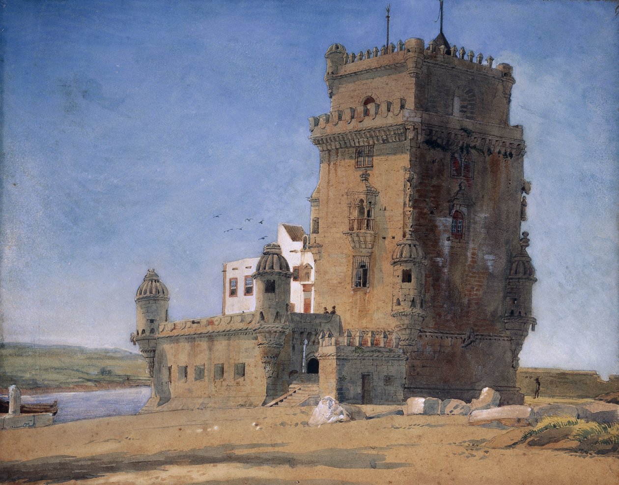 برج بيليم ، ج. 1825-6 بواسطة تشارلز لاندسير