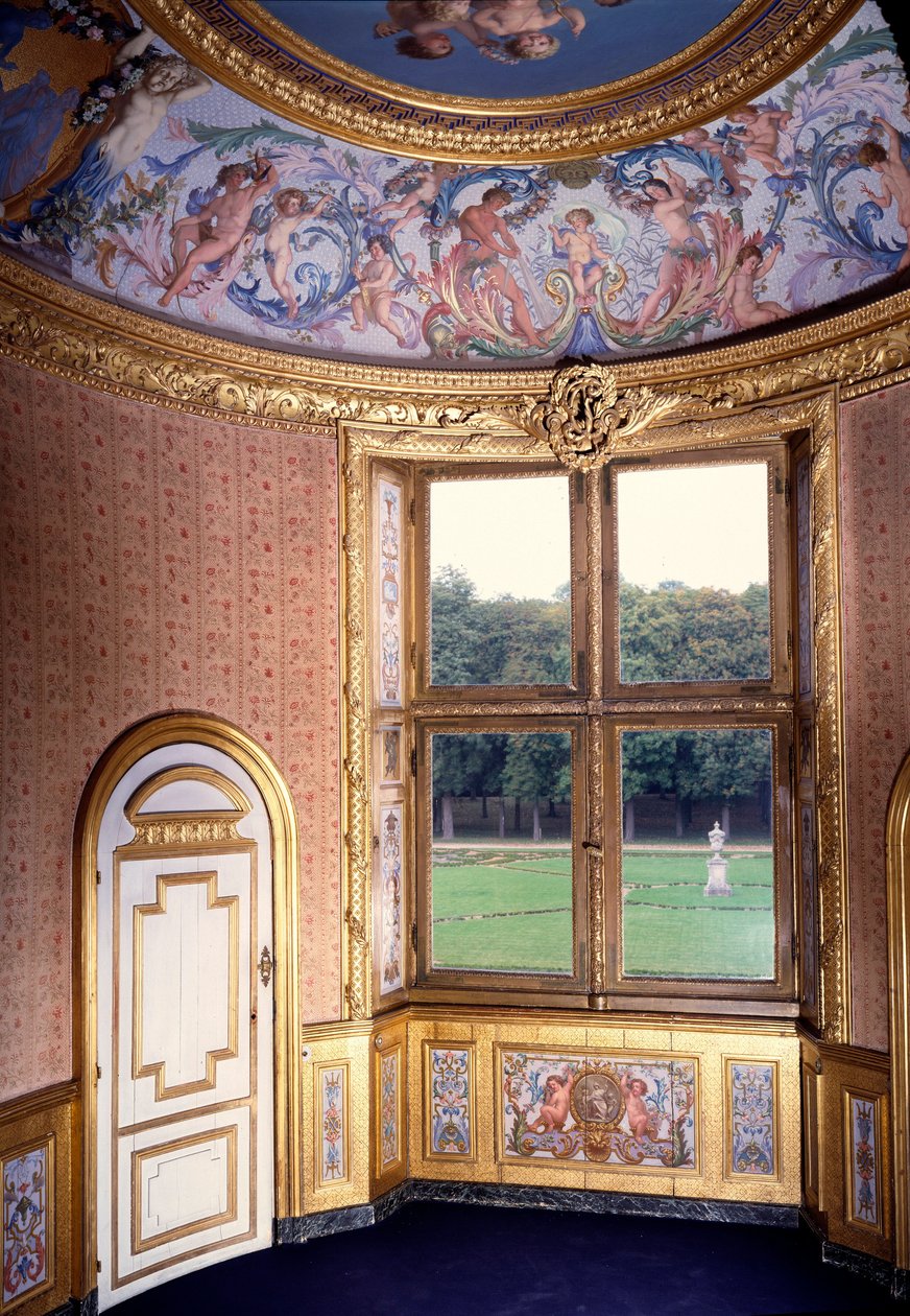 غرفة الاستحمام في Chateau de Vaux Le Visomte (Vaux-Le-Vicomte). لوحة تشارلز ليبرون (لو برون) (1619-1690) بواسطة تشارلز لو برون