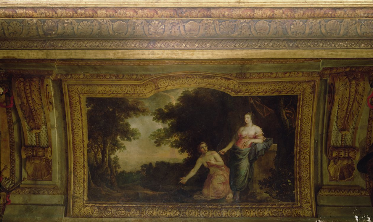 سقف فندق La Rivière (تفاصيل Psyche و Venus) ، 1653 بواسطة تشارلز لو برون