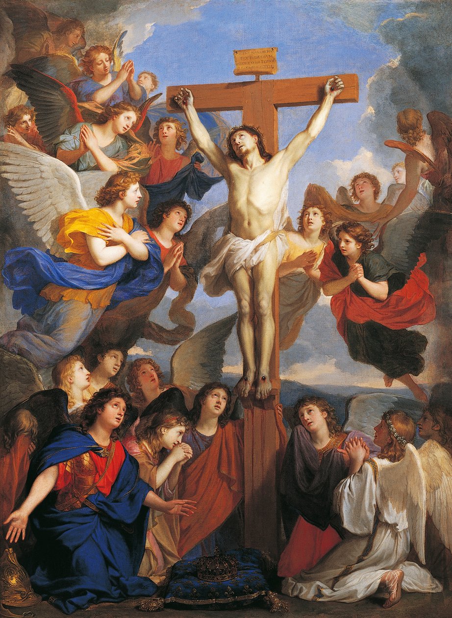 الصليب مع الملائكة ، حوالي 1660 ، بواسطة تشارلز لو برون (1619-1690) بواسطة تشارلز لو برون