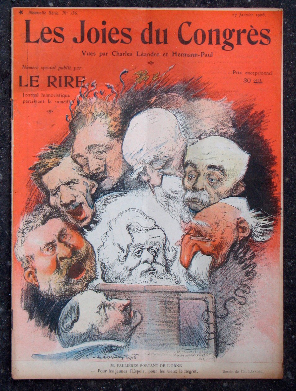 Cover of “” Le Lire”, Satirique en Couleurs بواسطة تشارلز ليندر