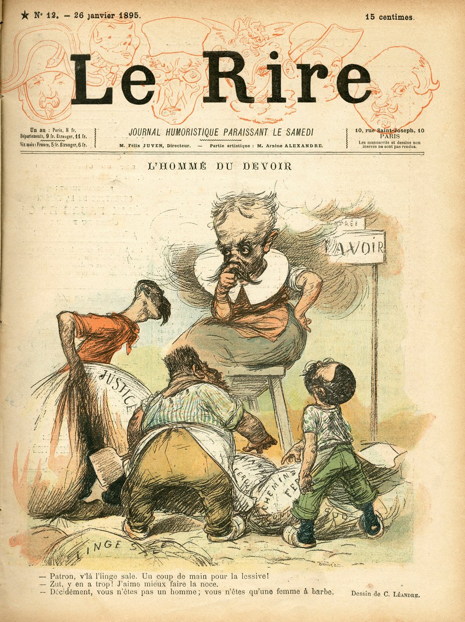غلاف "" Le Lire "" ، لون ساخر بواسطة تشارلز ليندر