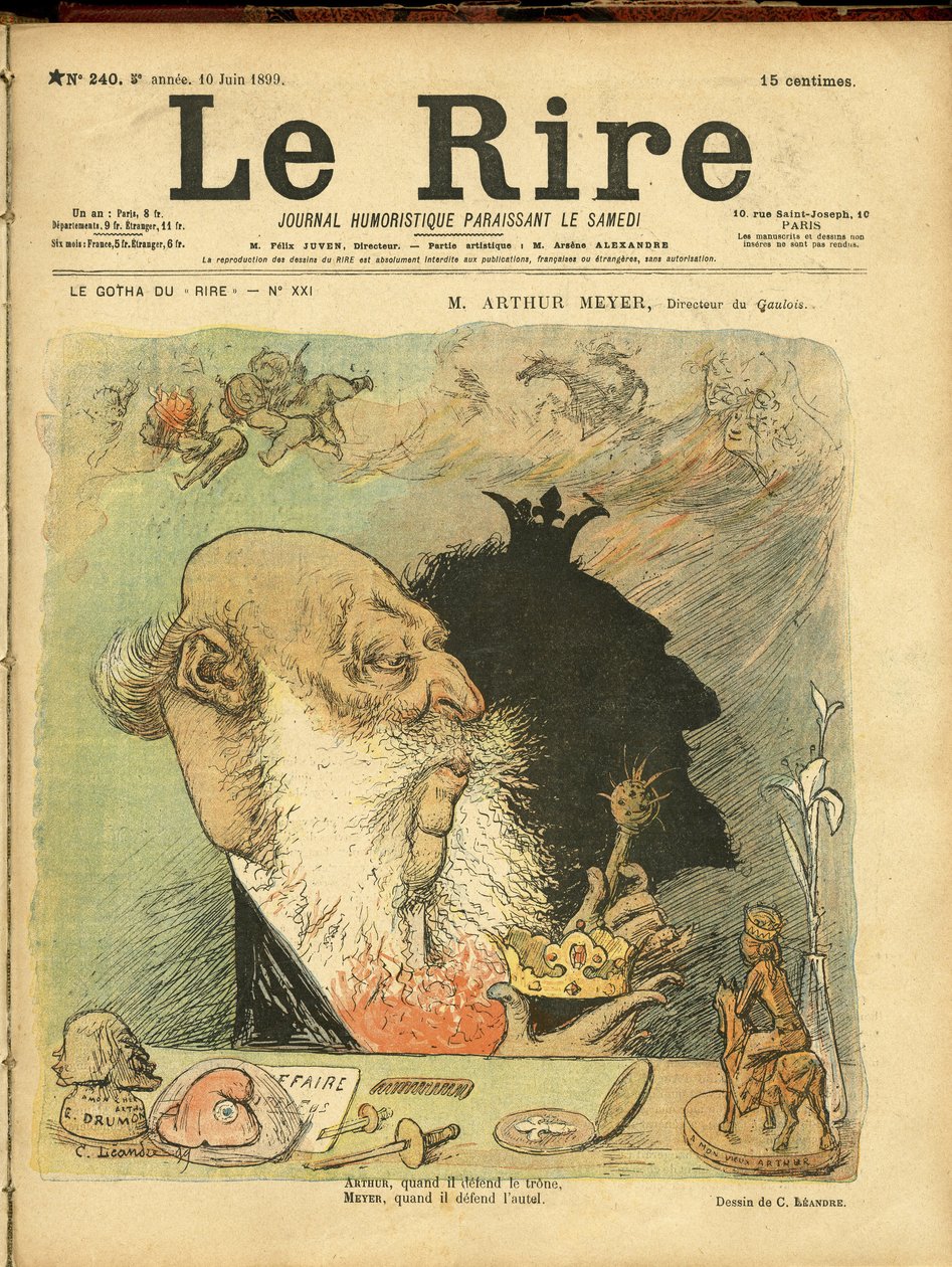 رسم توضيحي لتشارلز ليندر (1862-1934) لغلاف Le Rire ، رقم 240 بواسطة تشارلز ليندر