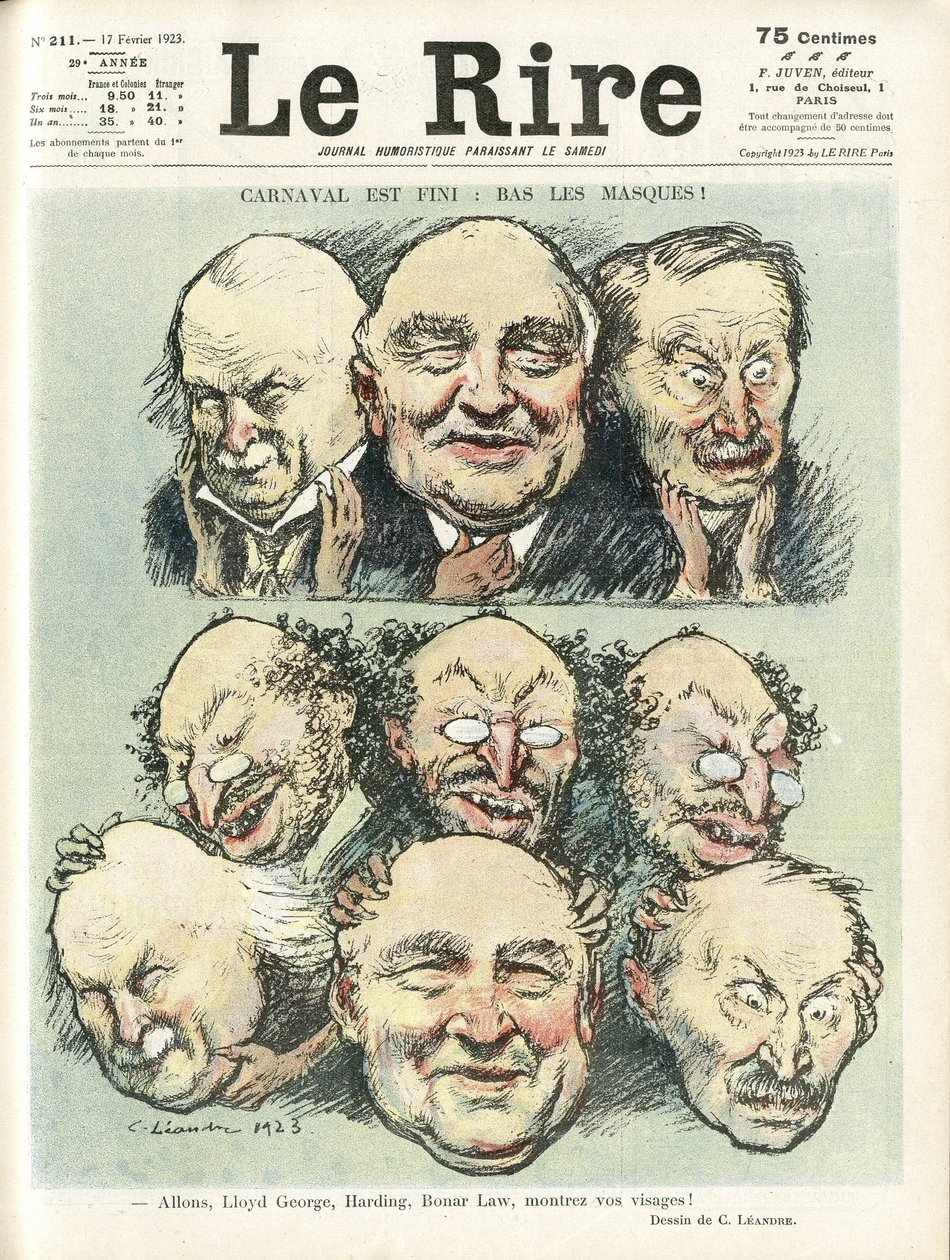 رسم توضيحي لتشارلز ليندر (1862-1934) لغلاف Le Rire بواسطة تشارلز ليندر