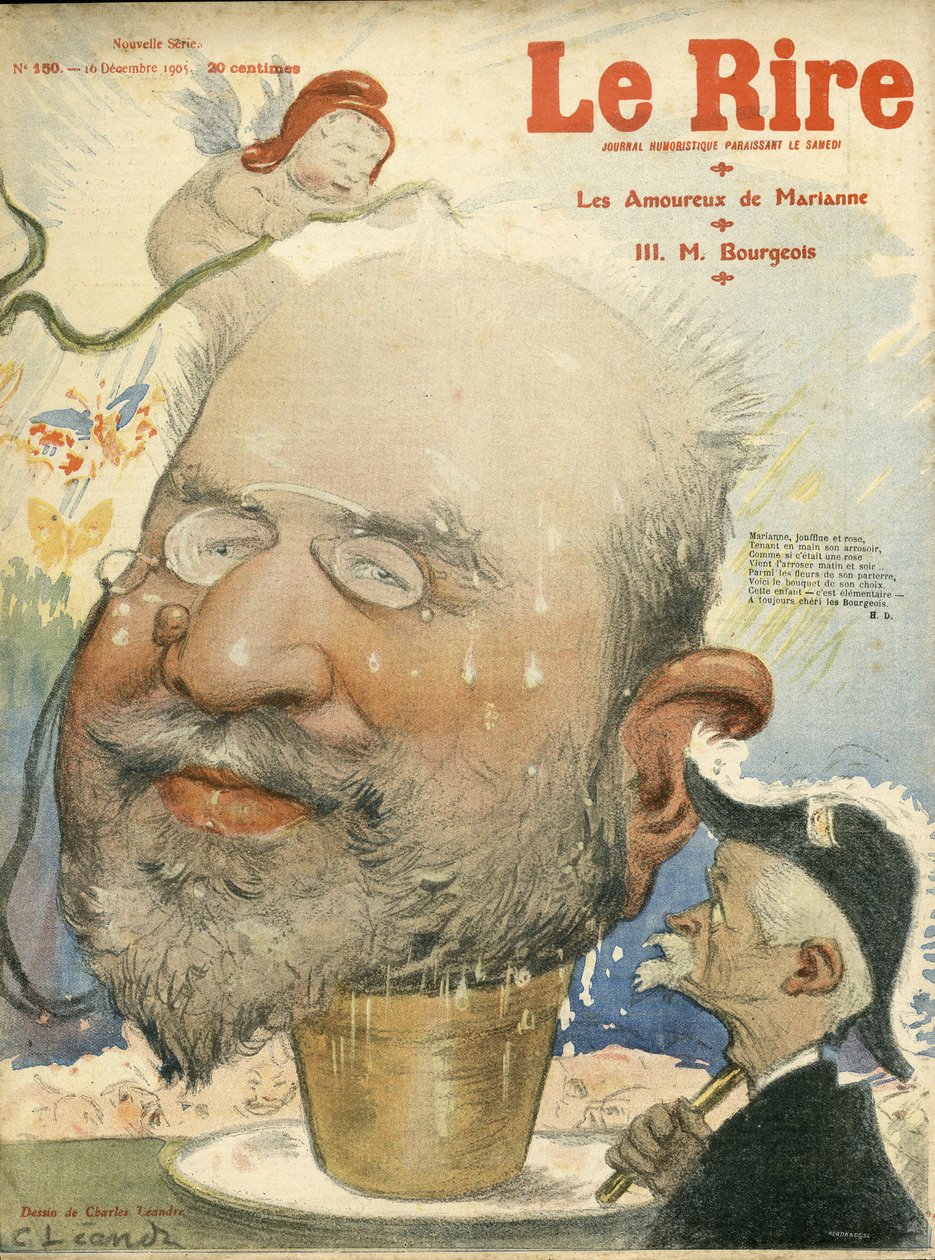 رسم توضيحي لتشارلز ليندر (1862-1934) لغلاف Le Rire بواسطة تشارلز ليندر