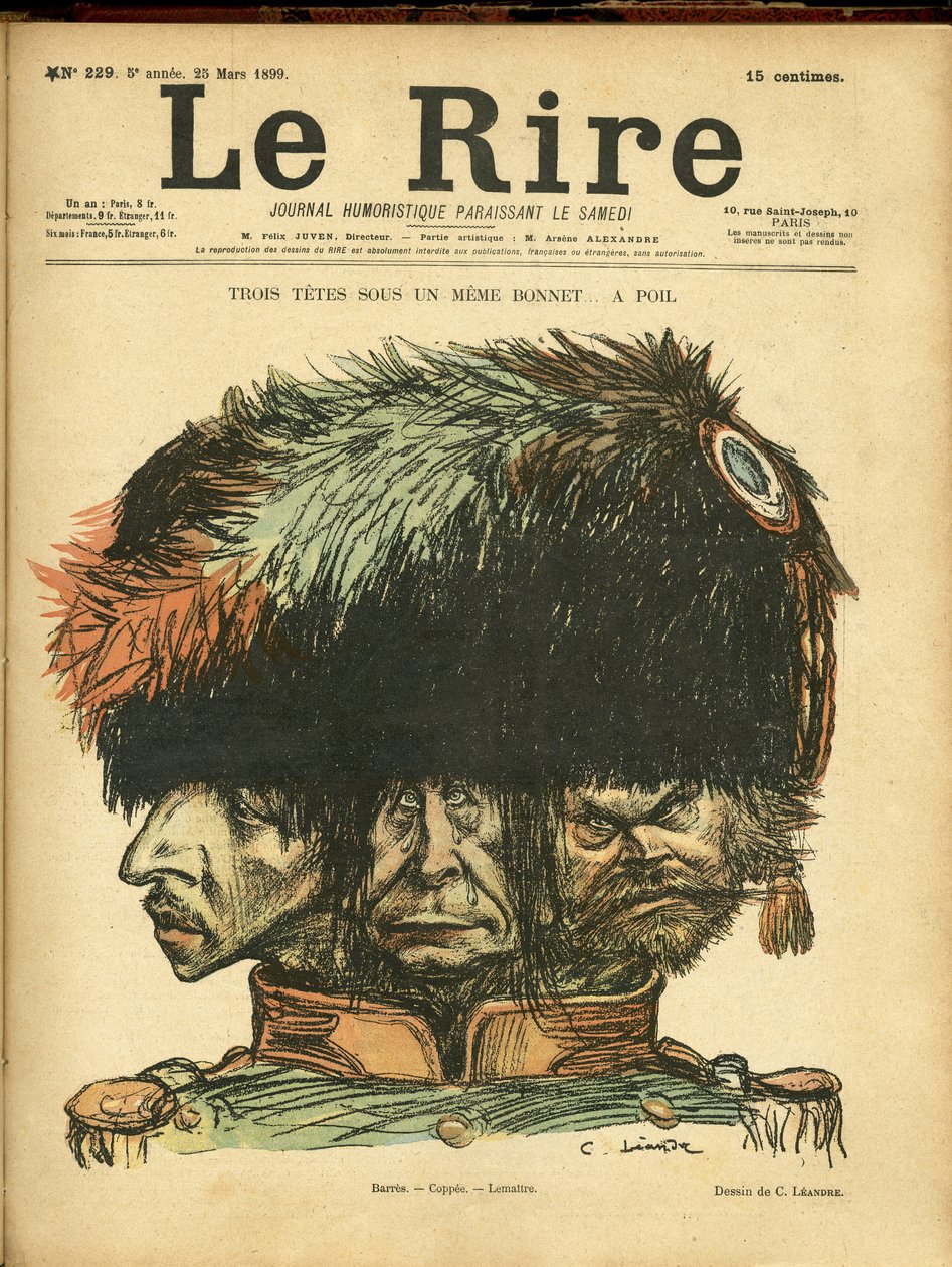 رسم توضيحي لتشارلز ليندر (1862-1934) لغلاف Le Rire بواسطة تشارلز ليندر