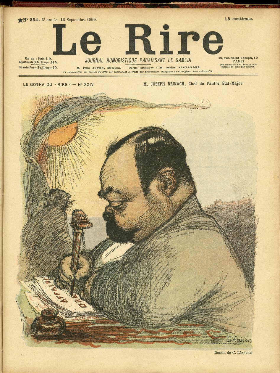 رسم توضيحي لتشارلز ليندر (1862-1934) لغلاف Le Rire بواسطة تشارلز ليندر
