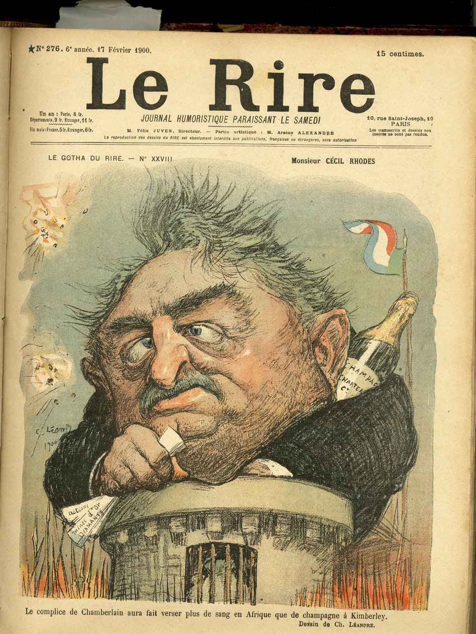 رسم توضيحي لتشارلز ليندر (1862-1934) لغلاف Le Rire بواسطة تشارلز ليندر