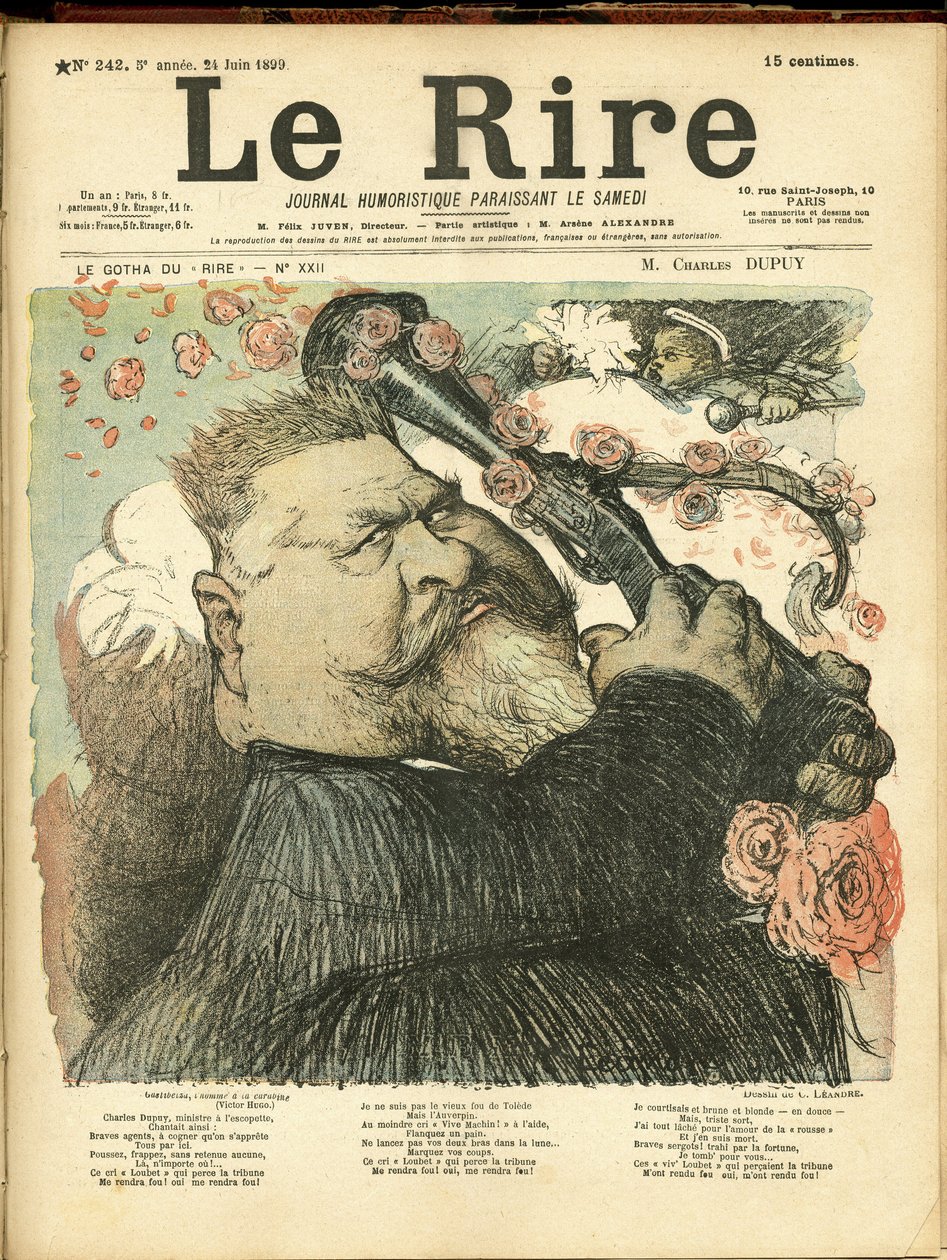 رسم توضيحي لتشارلز ليندر (1862-1934) لغلاف Le Rire بواسطة تشارلز ليندر
